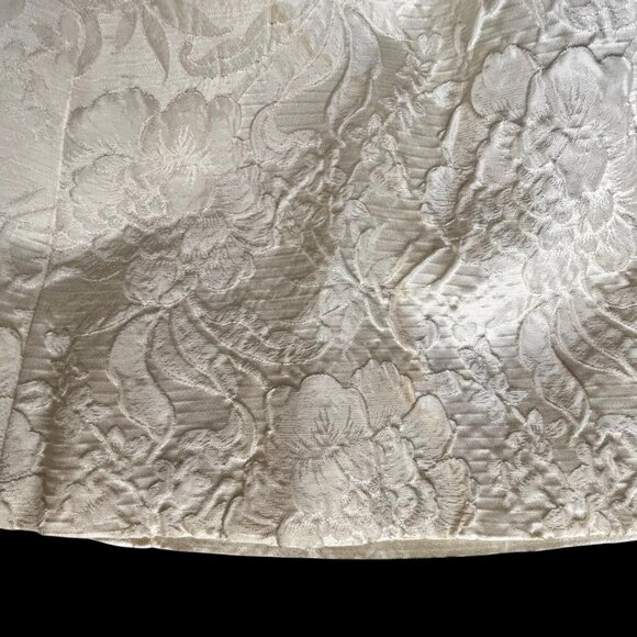 1950s 1960s Cocktail Coat Elbow Length Sleeves Big Collar Pocket - Picture 16 of 16